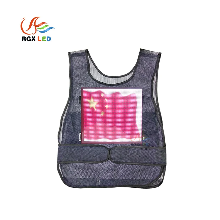 RGX New advertising led screen 27*27cm wearable moving dynamic led screen display