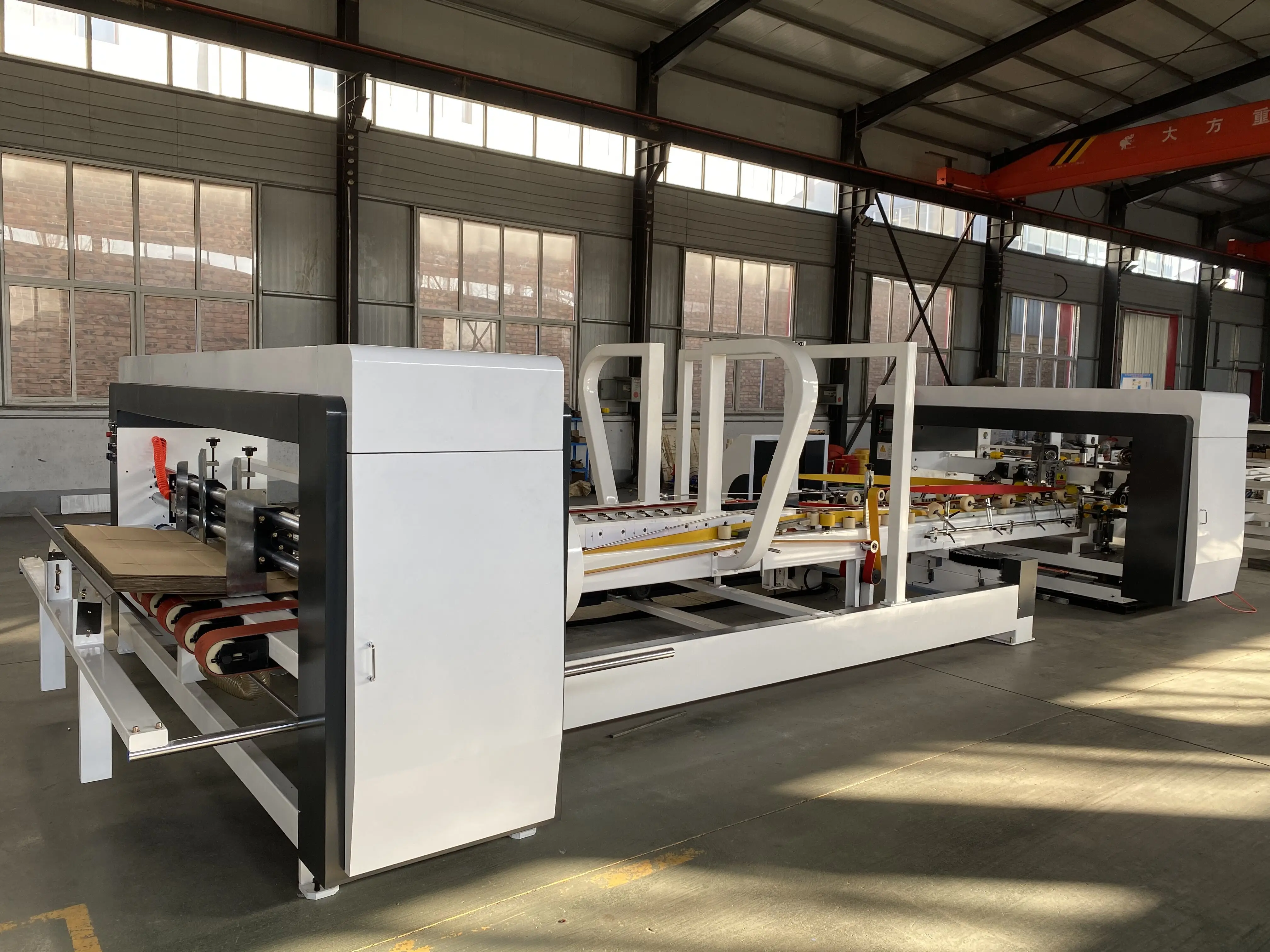 Full-automatic high-speed Folder Gluer Stitcher Machine automatic folder gluer for corrugated box carton box making machine