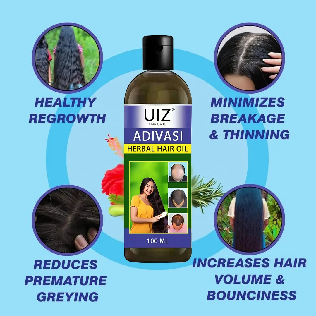 Manufacturers Wholesale Hair Regrowth Serum Nourishing Repair Damaged Anti Loss Adivasi Hair Growth Oil