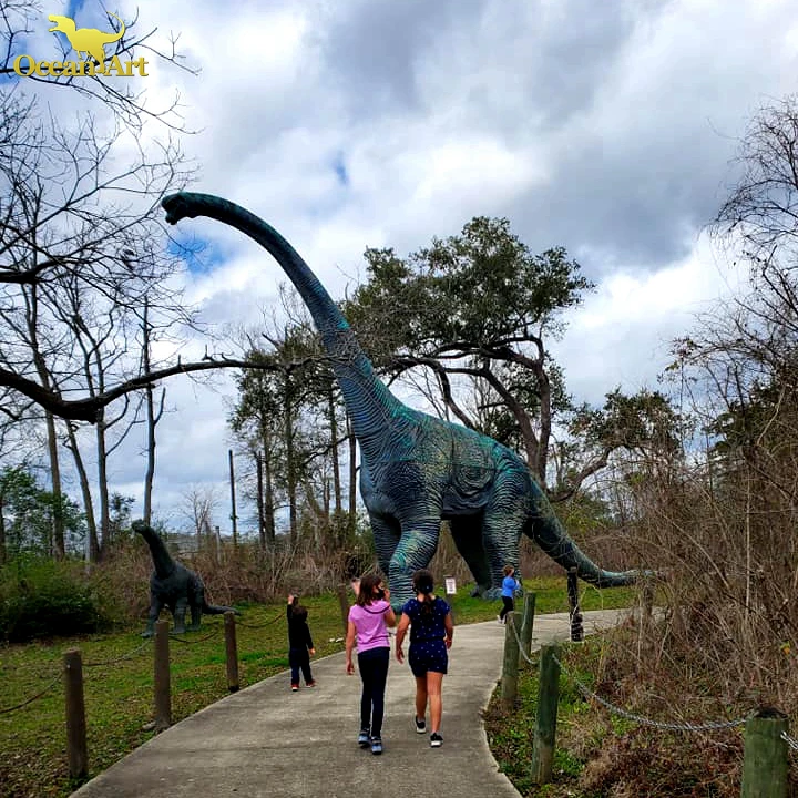 Amusement Park Life Size Robotic Dinosaur Factory Animatronic Realistic Fake Dinosaur Model