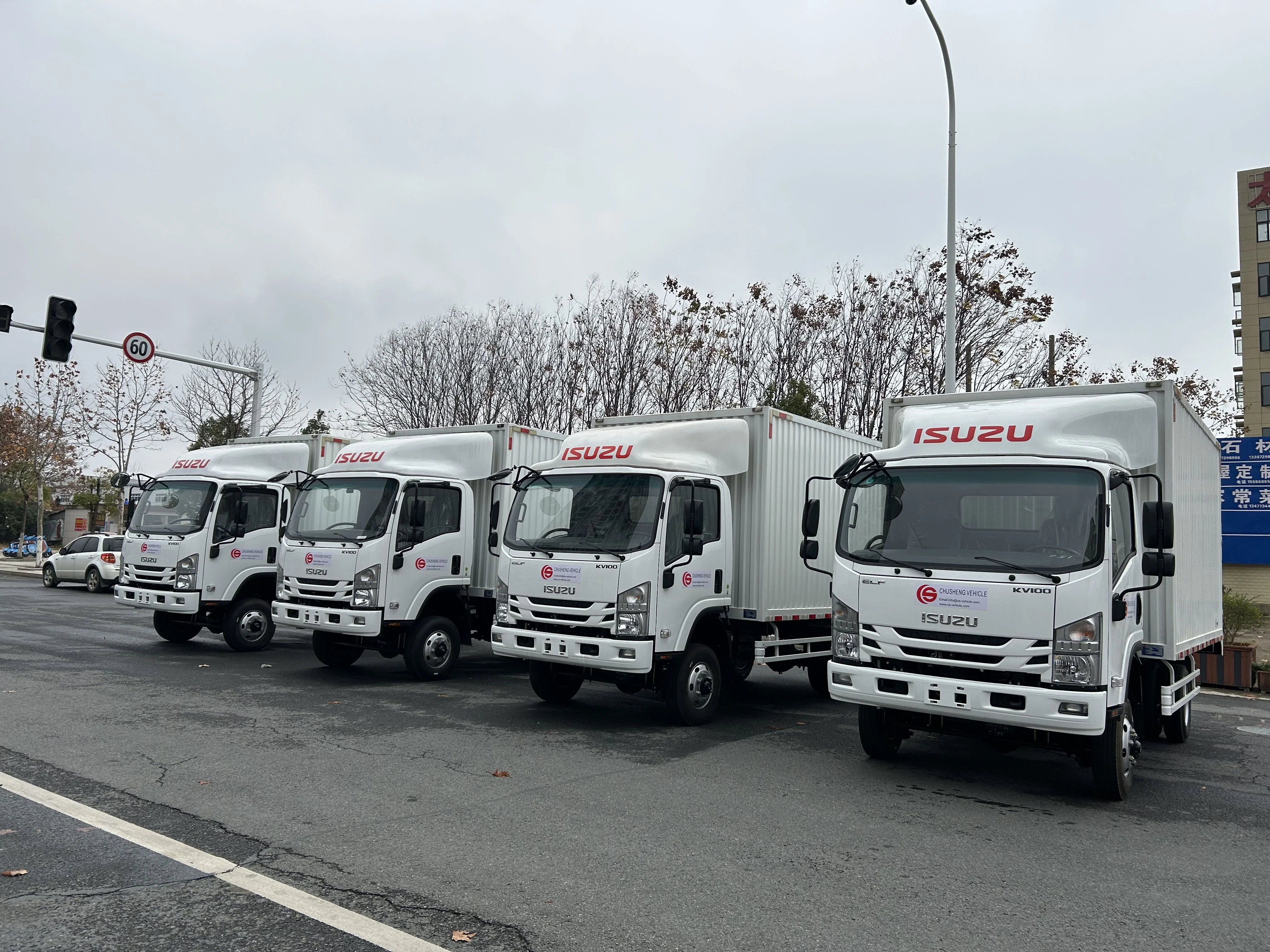 Заводская цена ISUZU 4x2 KV100 5 тонн грузоподъемность легкий грузовой фургон грузовик мини-коробка для продажи