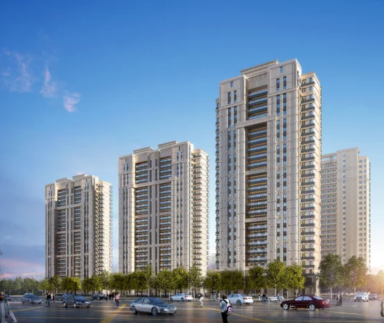 3d rendering building photo for building plan map and building solution with both air view and night view photos