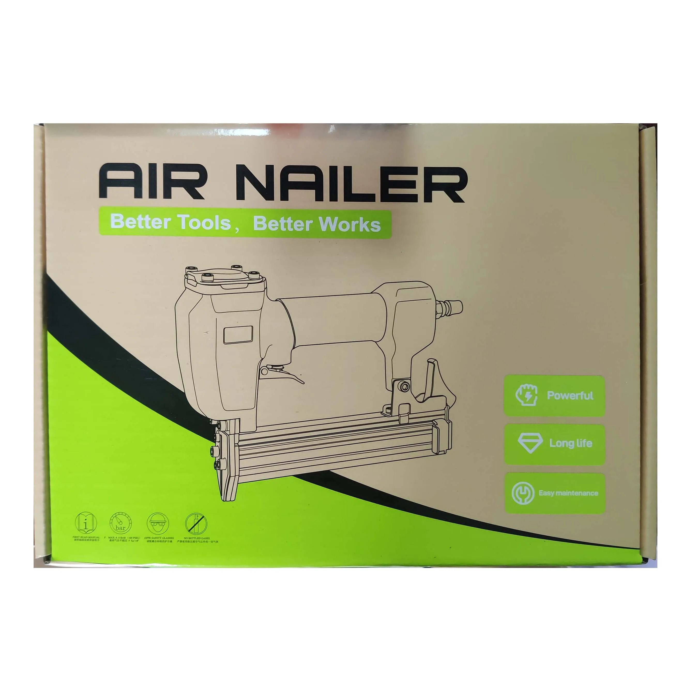 High Power 422J Portable Nailing Air Brad Nailer Hand Air Staplers