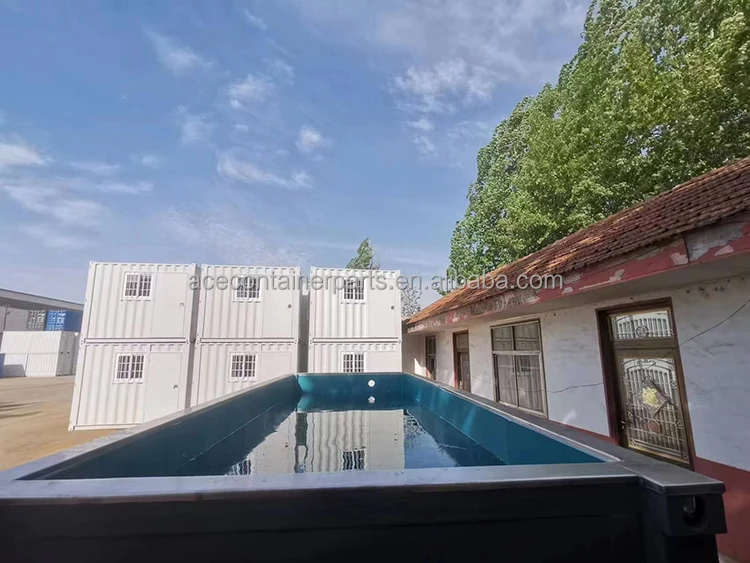 Изготовленный на заказ подвижный открытый сборный модульный 17ft транспортировочный контейнер плавательный бассейн