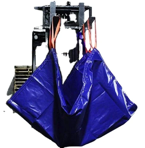 High Tensile Snow Removal Tarp with Sewn Handles Strong Construction Poly Tarps for Construction Jobsite Woven Pattern Use Bag