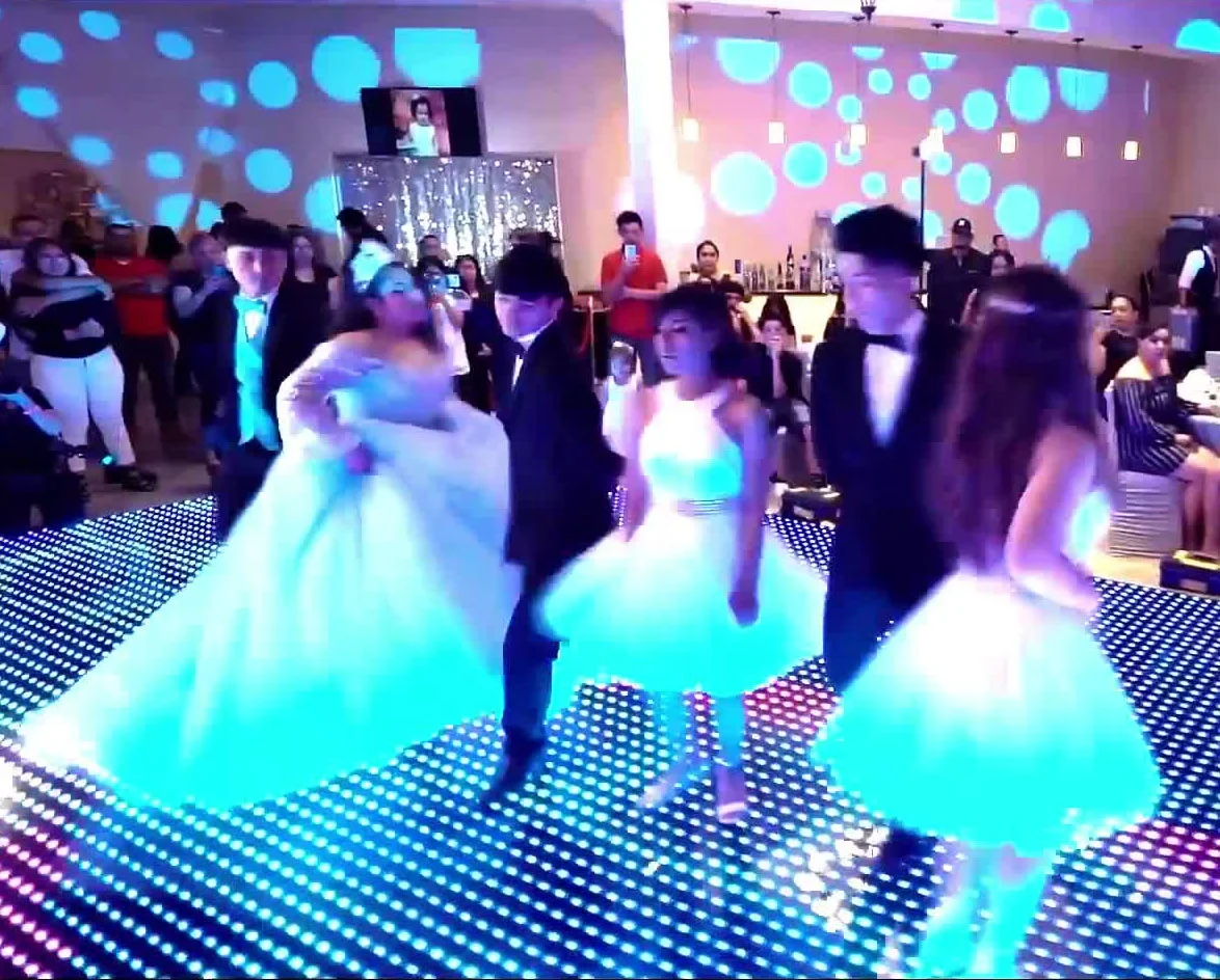 
Super Thin Wireless Disco DJ Light Up Led Digital Dance Floor For Wedding Party Event Sale 