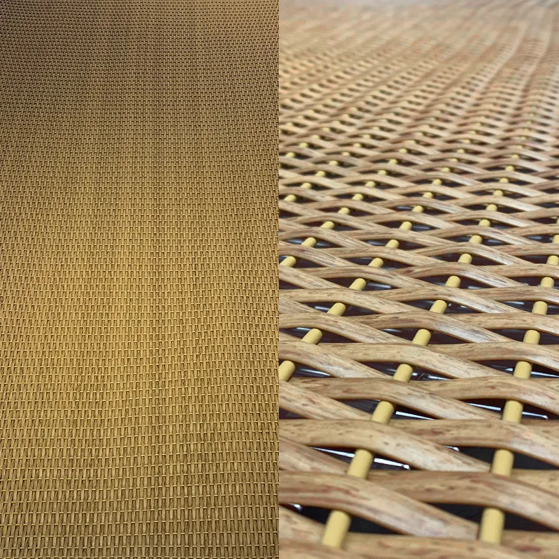 LTR  Wall Covering ceiling Material Woven artificial Synthetic rattan panel sheet for walls,Ceiling