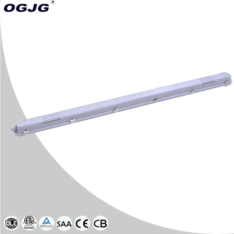 20w 40w 2ft 4ft Damp Proof Dustproof IP66 Waterproof Linear Lighting Fixture Led Tri-proof Light
