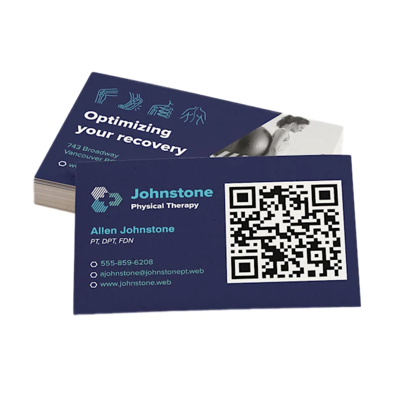 Индивидуальные бумажные визитные карточки с