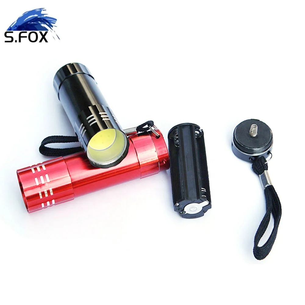 Promotional Multi-color LED High Power Flashlight 9leds Mini Light Torch for Gift