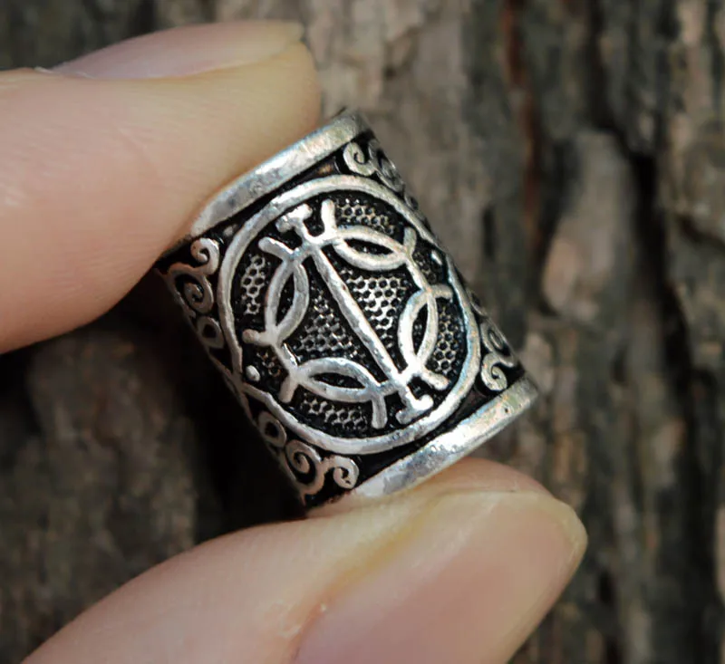 Бусины для волос в винтажном скандинавском стиле руны викингов для женщин и девушек аксессуары