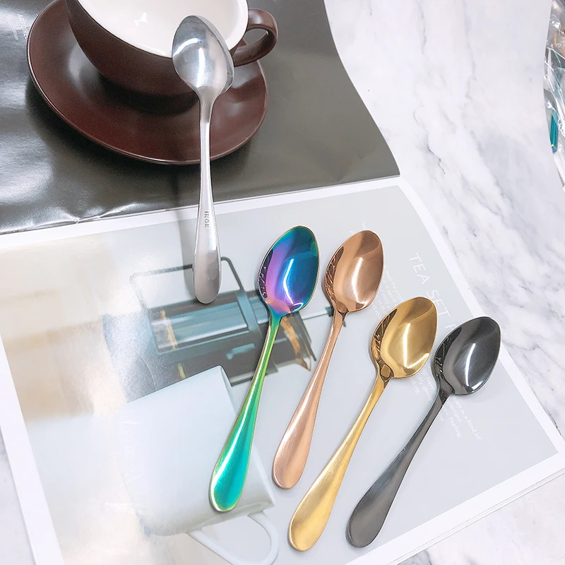 Personalize Stainless Steel Tea Coffee Spoon with customized laser engrave logo