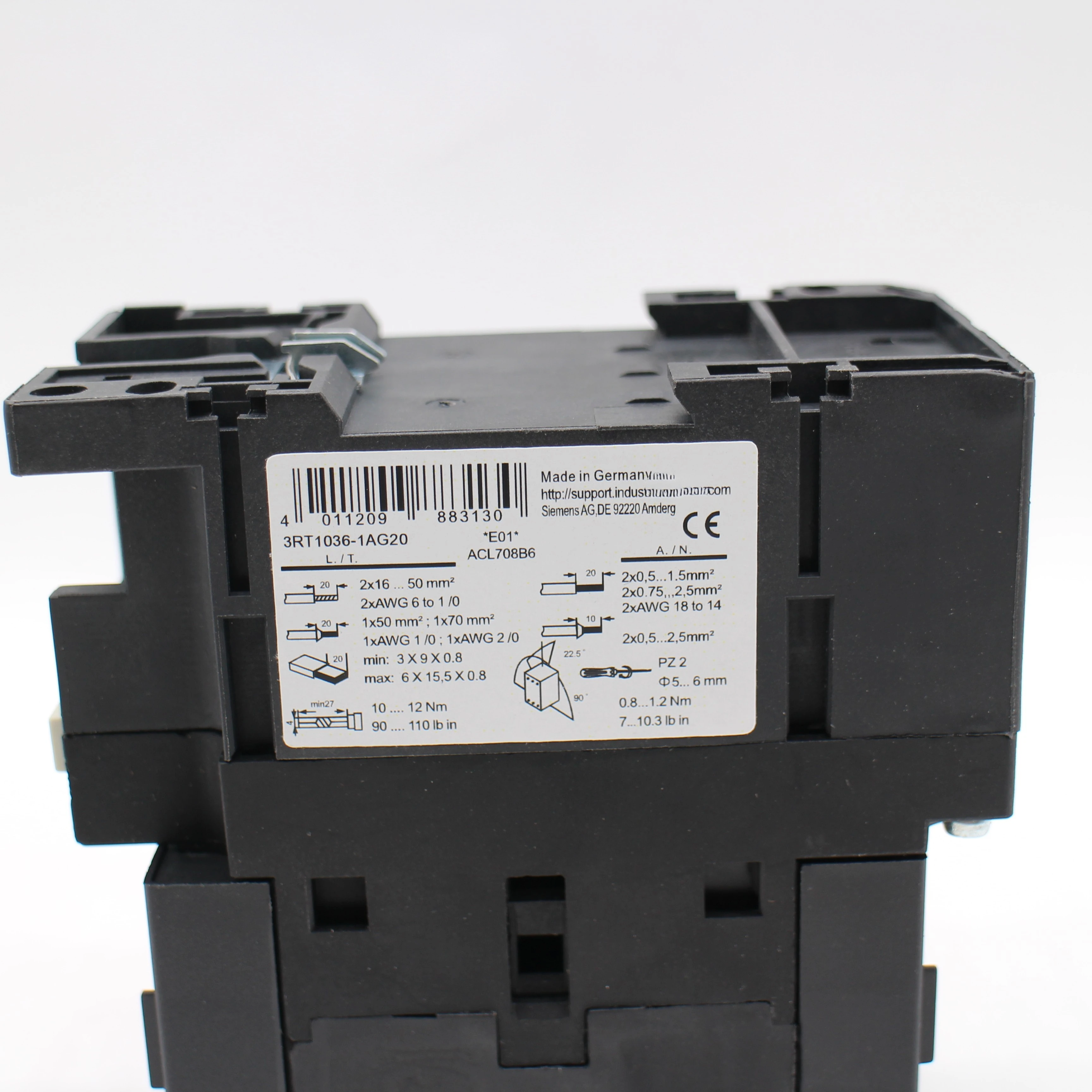 3RT1036-1AG20 motor control AC contactor Non-Reversing