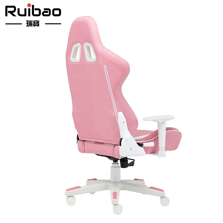Wholesale Ergonomic Office Racing Swivel Height Adjust Pink Gaming Chair High Quality