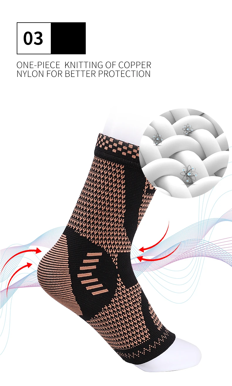 Sports Orthopedic Foot Splint Enhance ankle Brace Neoprene Compression Adjustable cooper Ankle Support