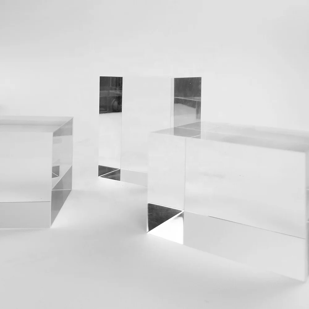 Wholesale Custom Transparent Crysta Acrylic Block Clear Acrylic Cube Block