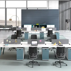 High Quality E1 MFC Modern Office Desks Partition And Workstations