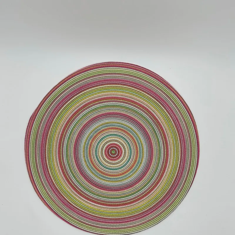 Uniquely Designed Customisable Eco-Friendly PP/PC round Placemats Personalised Heat-Resistant Non-Slip Table Pads