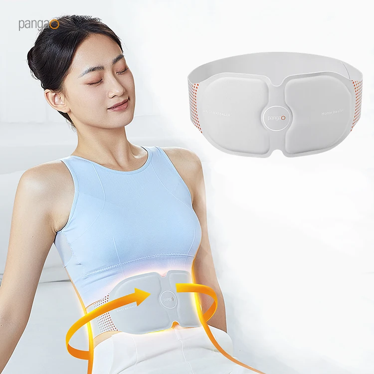 Pangao Electric Infrared Physiotherapy Tens Pulse Smart Massager Belt Lumbar Waist Massager for Lower Back Pain