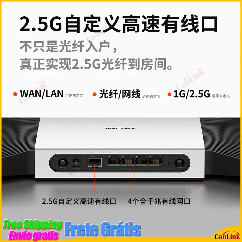 T P - Link AX5400 WiFi6 Router MESH 2.4+5G DuaL Band Wireless +2.5G(2500Mbps) SFP Port x4*Gbps Ethernet port