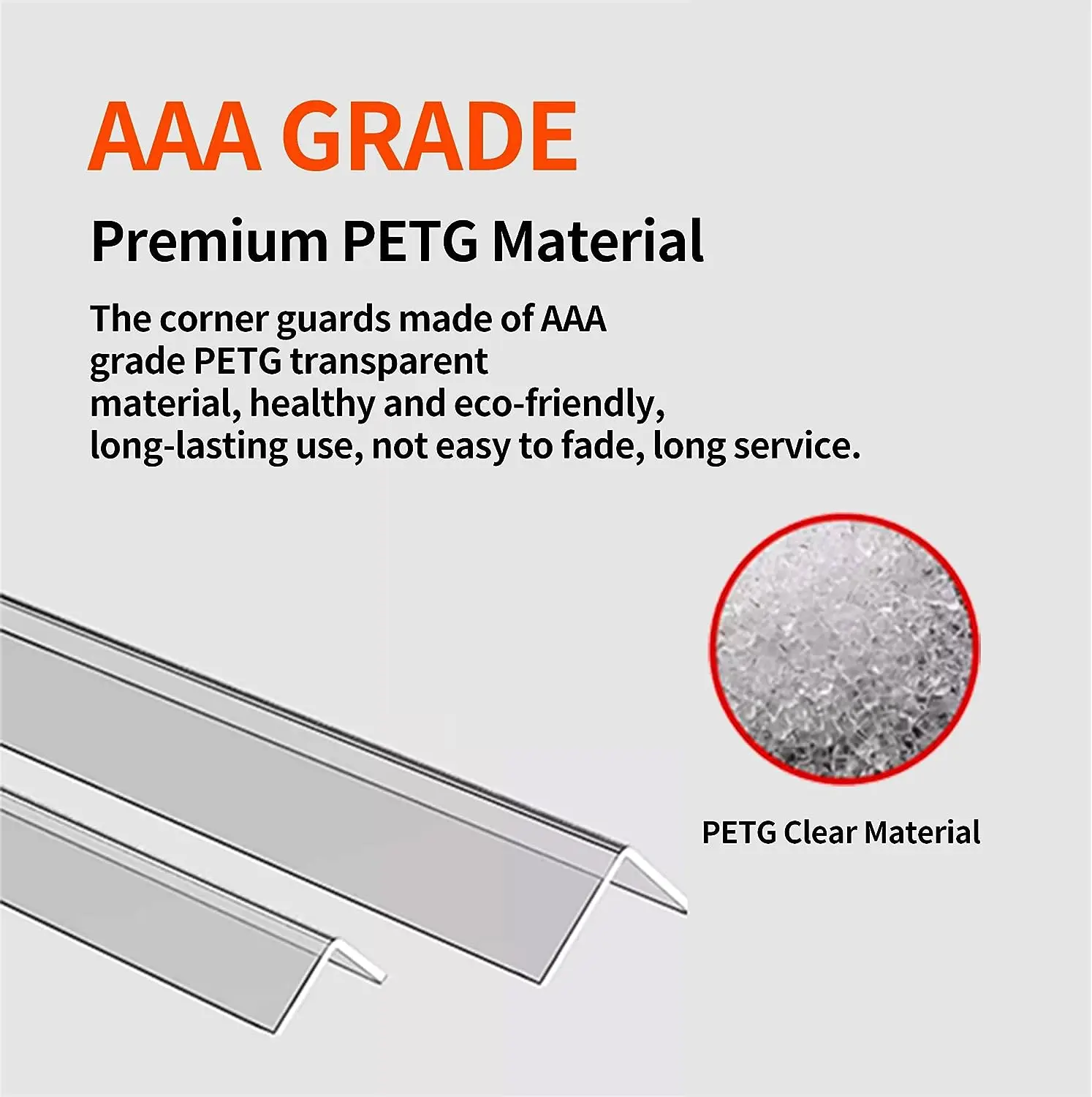 Clear Self-Adhesive Wall Corner Protectors Guards & Edge Protector for Baby Furniture Door Tables Sharp Furniture Easy to Instal