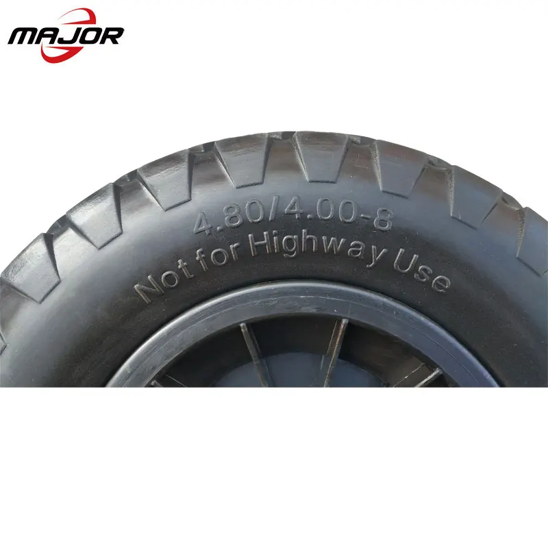 16 Inch 4.80/4.00-8 Heavy Load Wheelbarrow Wheel For Agriculture Hand Truck Factory Pu Foam Trolley Wheel