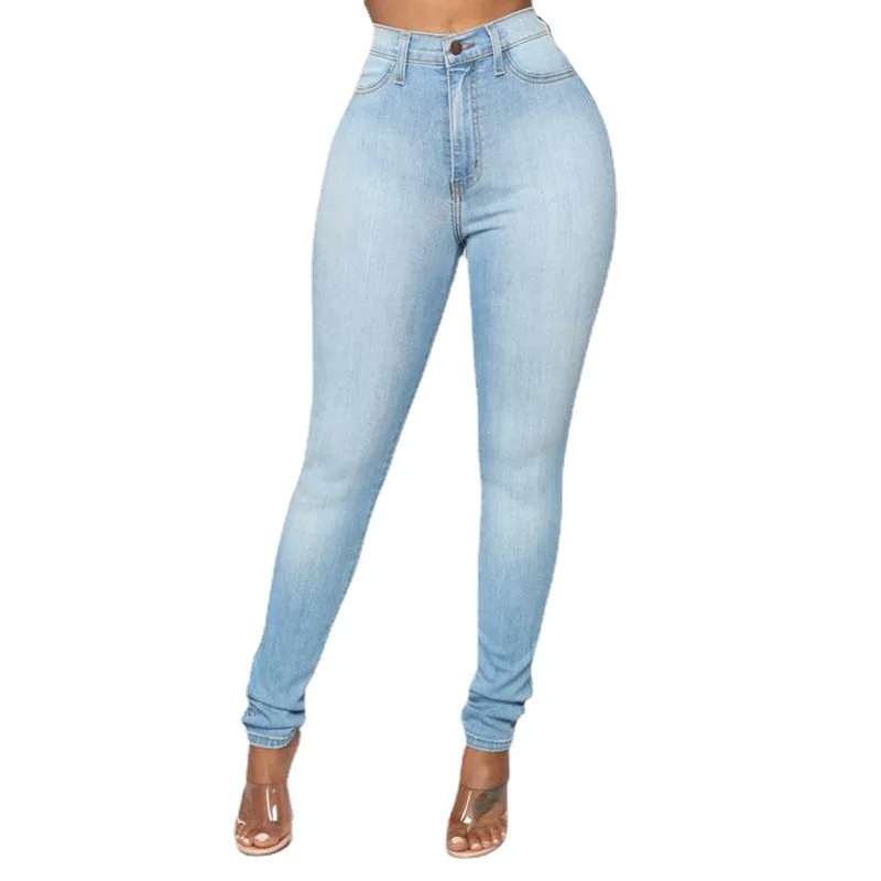 Women Stylish Pants Durable Button Breathable Women High Waist Skinny  jeans for women