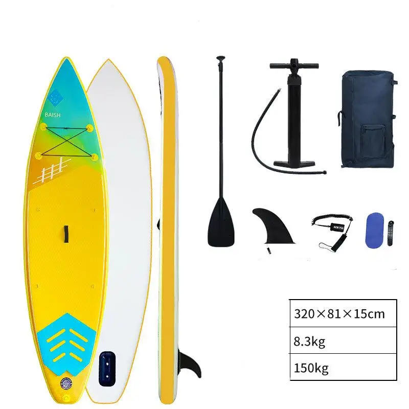new design surfing equipment green stand up wave inflatable surfboard paddle boards race board sup board