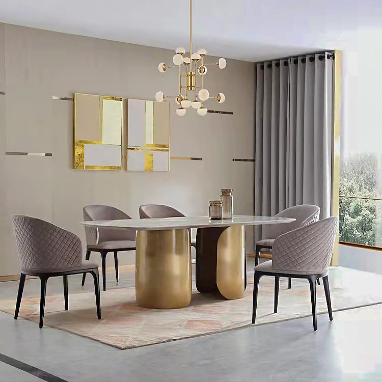 Elegant Luxury Quality Dining Room Furniture Set Modern Restaurant Kitchen Dining Tables With Chair