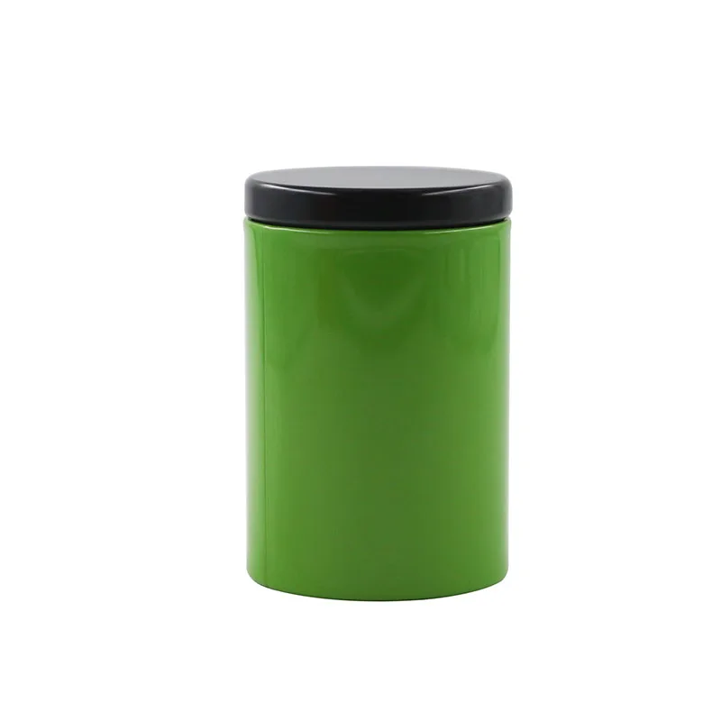 
New product caddy canister tinplate cans round display box tins for tea packaging unique wholesale containers tea tin small 