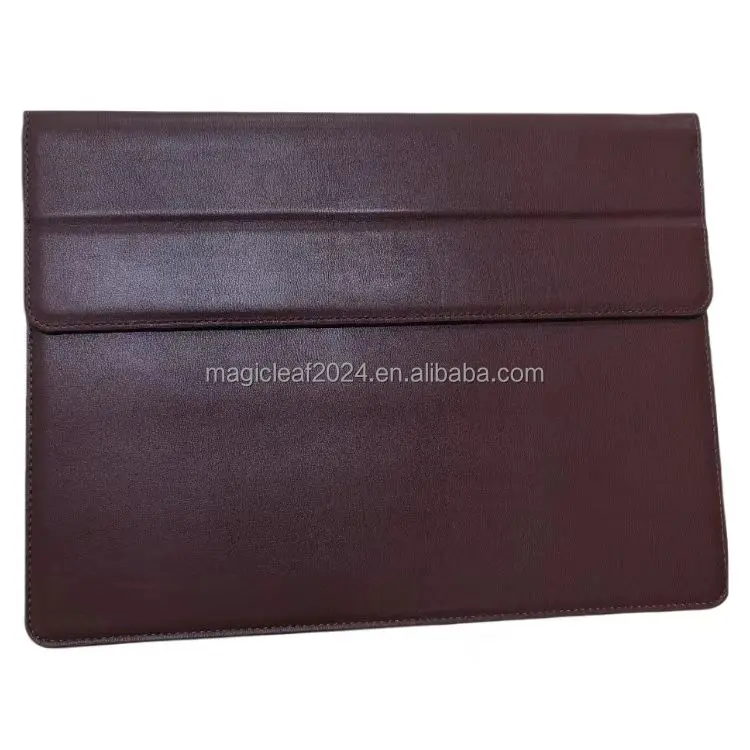 13 inch brown color  Laptop sleeve slim PU Leather laptop sleeve computer bag