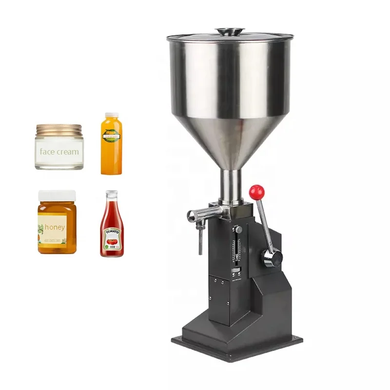 5-100ml Small Hand Pressure Filling Machine Manual Cosmetic Emulsion Cream Perfume Liquid Quantitative Filling Machine