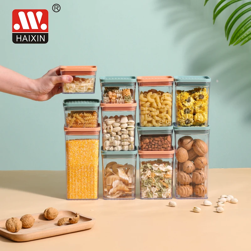 New Arrival Airtight Food Storage Container Stacked Pantry Bin Containers Cereal Flour Organization