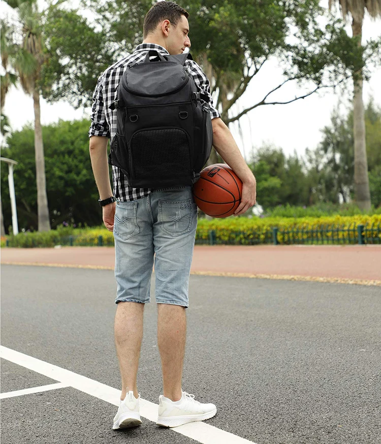 2022 Best Custom Unisex Multifunctional Multi Pocket Fitness Travel Large Sports Football Soccer Basketball Backpack