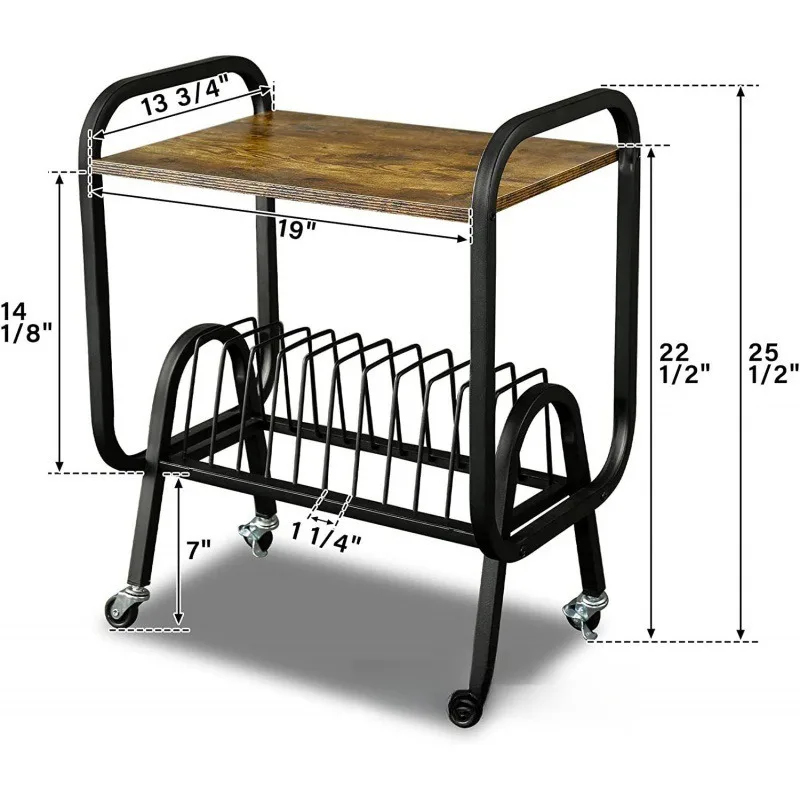 Hot sale removeable vinyl film rack CD storage shelf console rack with wheel