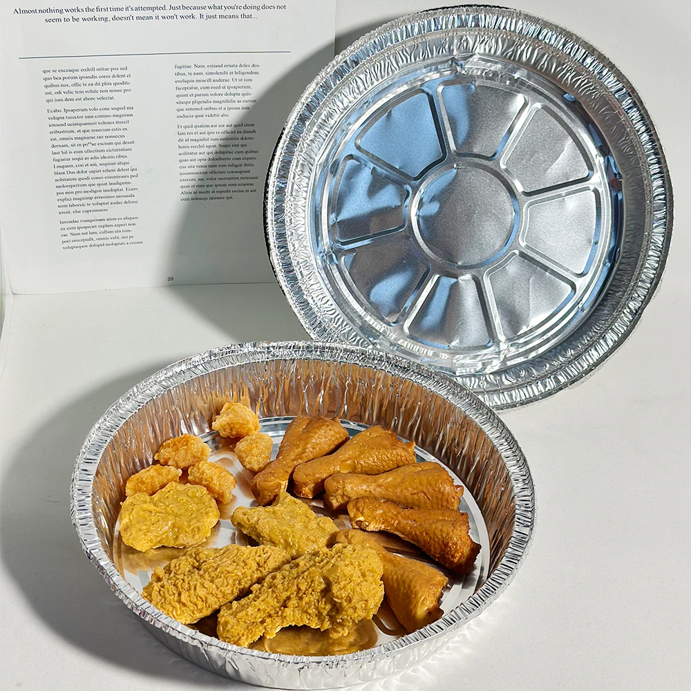 Wholesale custom square Tin foil tray for food barbecue and roast