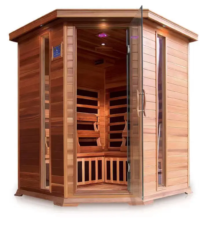 High Quality 4 Persons Wooden Infrared Sauna