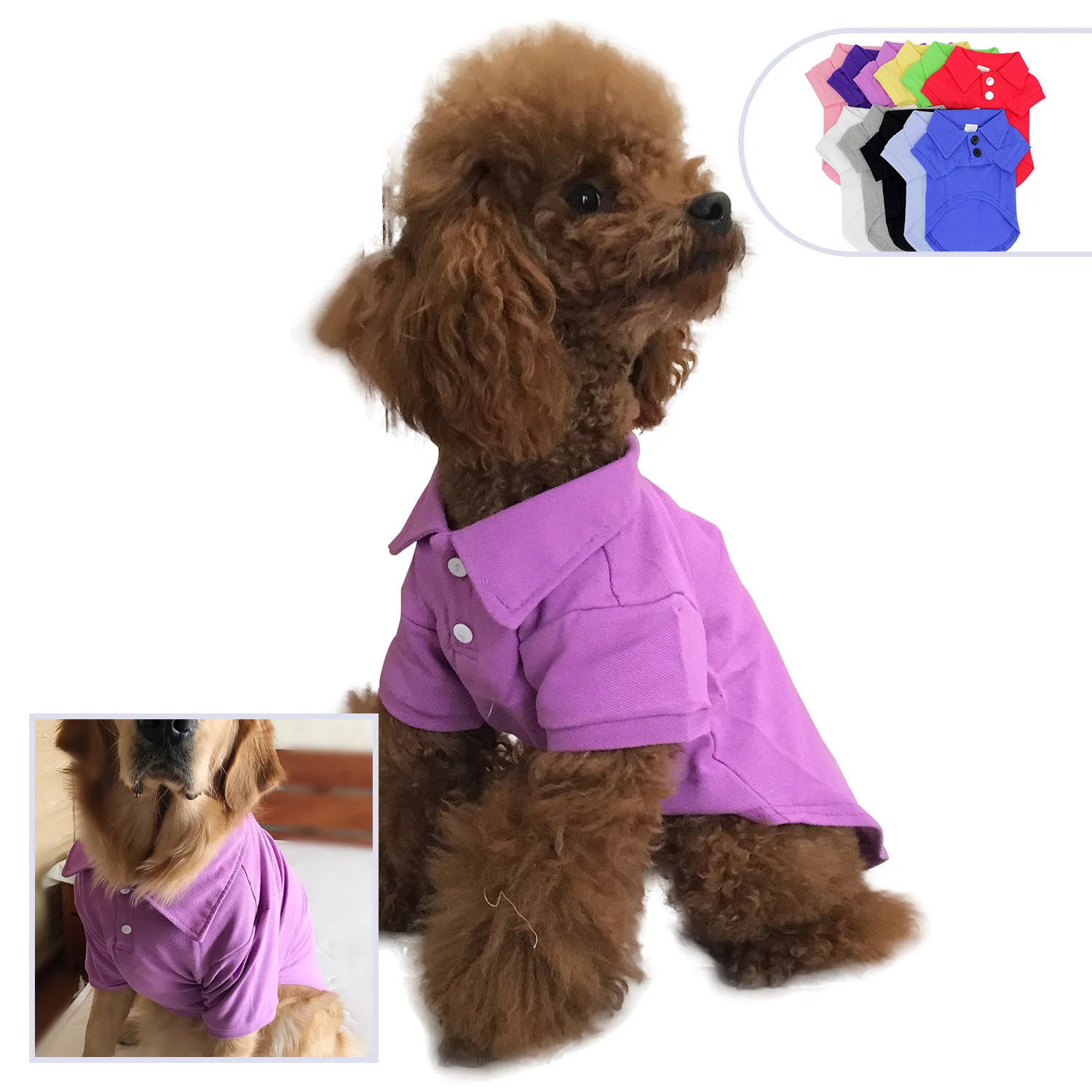 Wholesale cheap high quality custom logo blank dog polo shirt