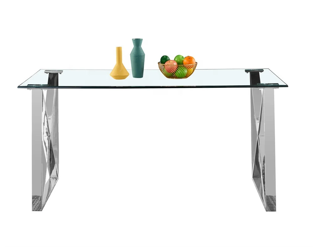 Italian Style Dining Table Rectangular Mesa Marmol Stainless Steel Base Light Luxury Dining Room Furniture
