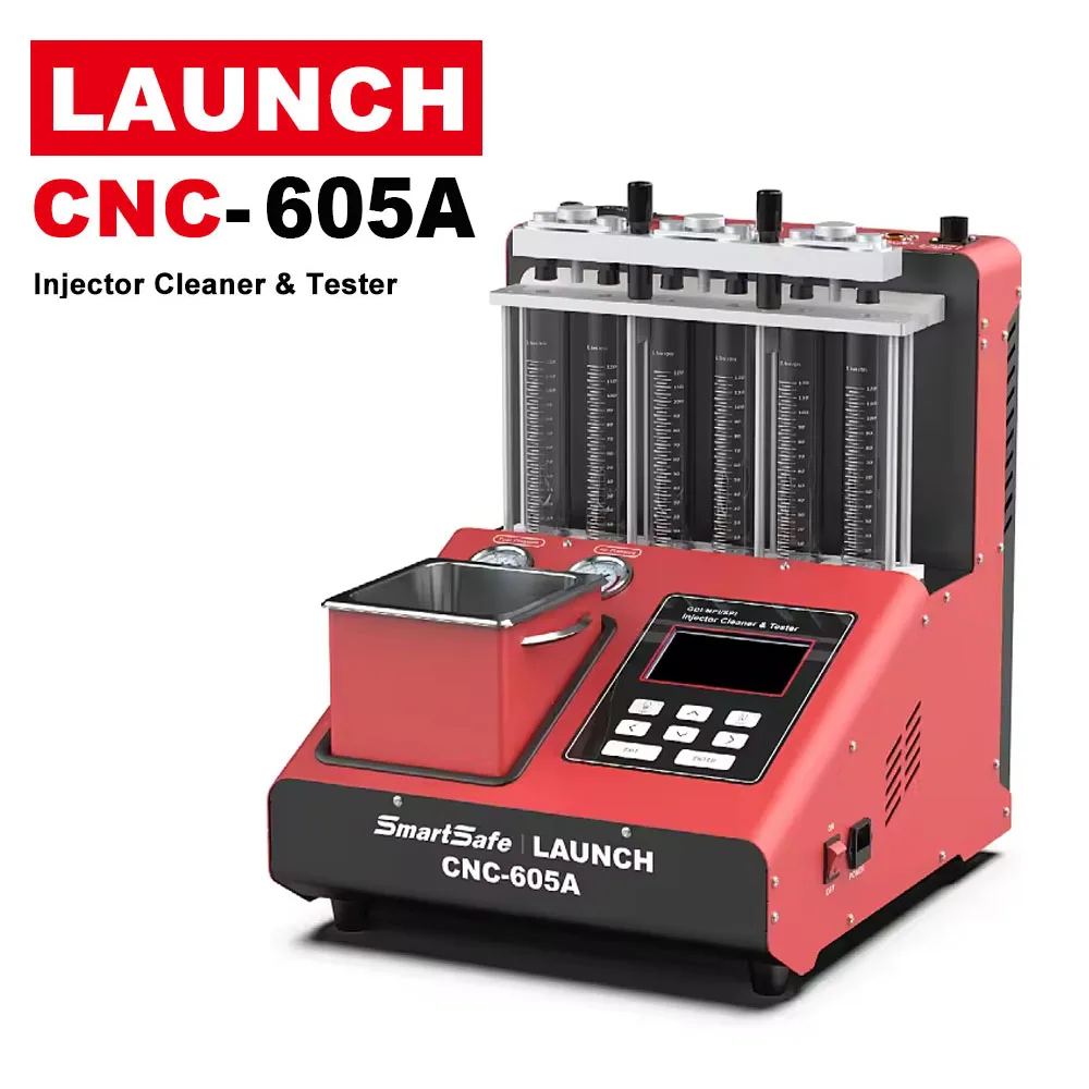 Hot Selling 6-Cylinder Launch 605A GDI EFI SFI Common Rail Injector Nozzles Fuel Injector Cleaner Diagnostic Tools Analyzer