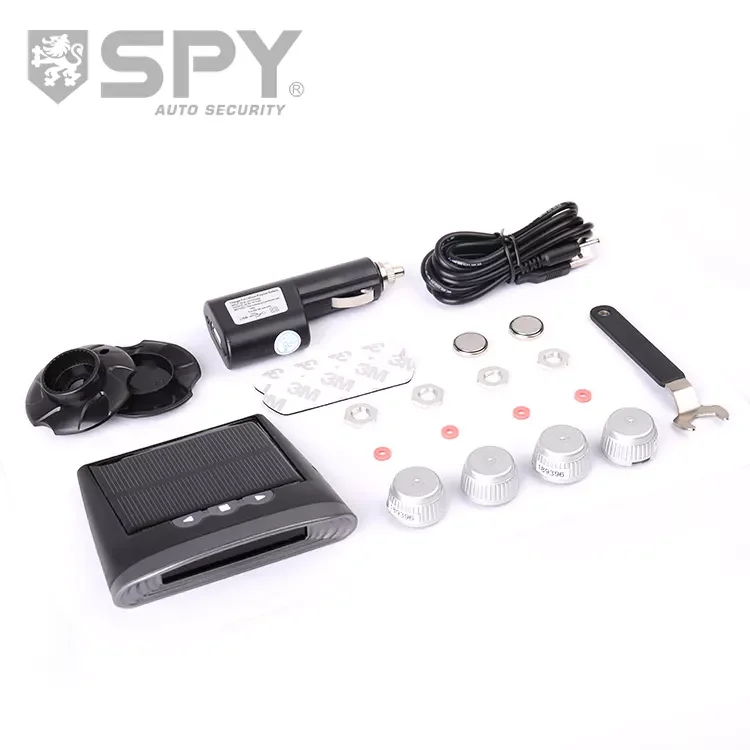 315/433 Hertz Snap In Tpms Sensors Wireless Solar Car Tpms Monitoring System Solar power tyre digital LCD display