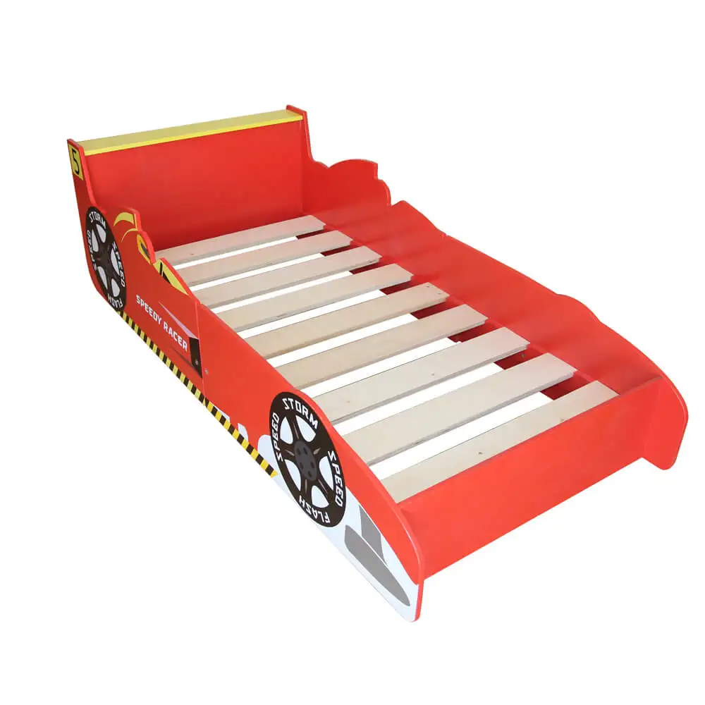 Eco-friendly Paint MDF Children Bed, High Standard Wooden Bed For Children, Suitable For 140x70cm Mattress