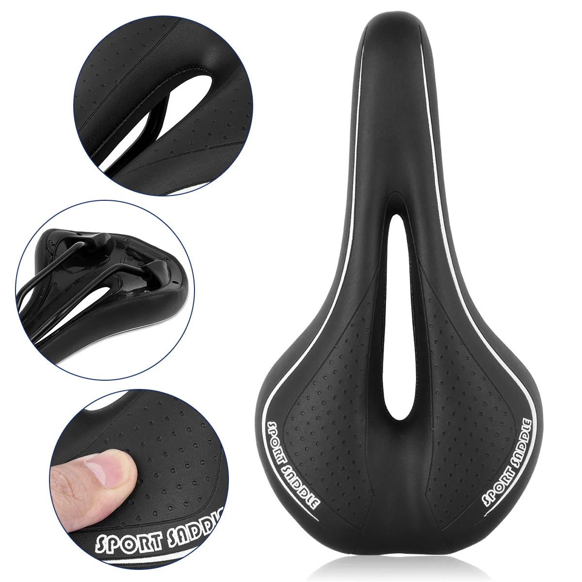 Bicycle Saddle Mountain Bike Cut-out Mesoporous Saddle Racing Saddle Riding Equipment Mountain Bike Seat Cushion