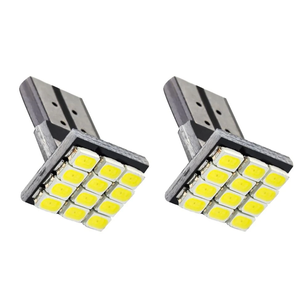 KEEN 12V T10 W5W 12SMD 1206 Wedge LED 194 168 Canbus Car License Plate Light Side Door Lamp Auto Clearance Park Lights