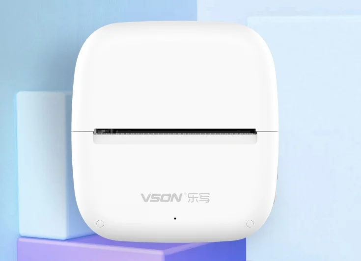 Portable Blue Tooth Mini Printer for Graffiti Draft Printing 57mm Width Thermal Printer Black and White Photo Printer