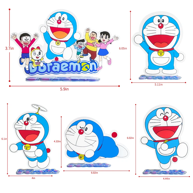Acrylic Stand Cartoon Figure Model Desk Sign Keychain Toy Fans Birthday Christmas Gift for Kids Children Her Mom Anime Doraemon