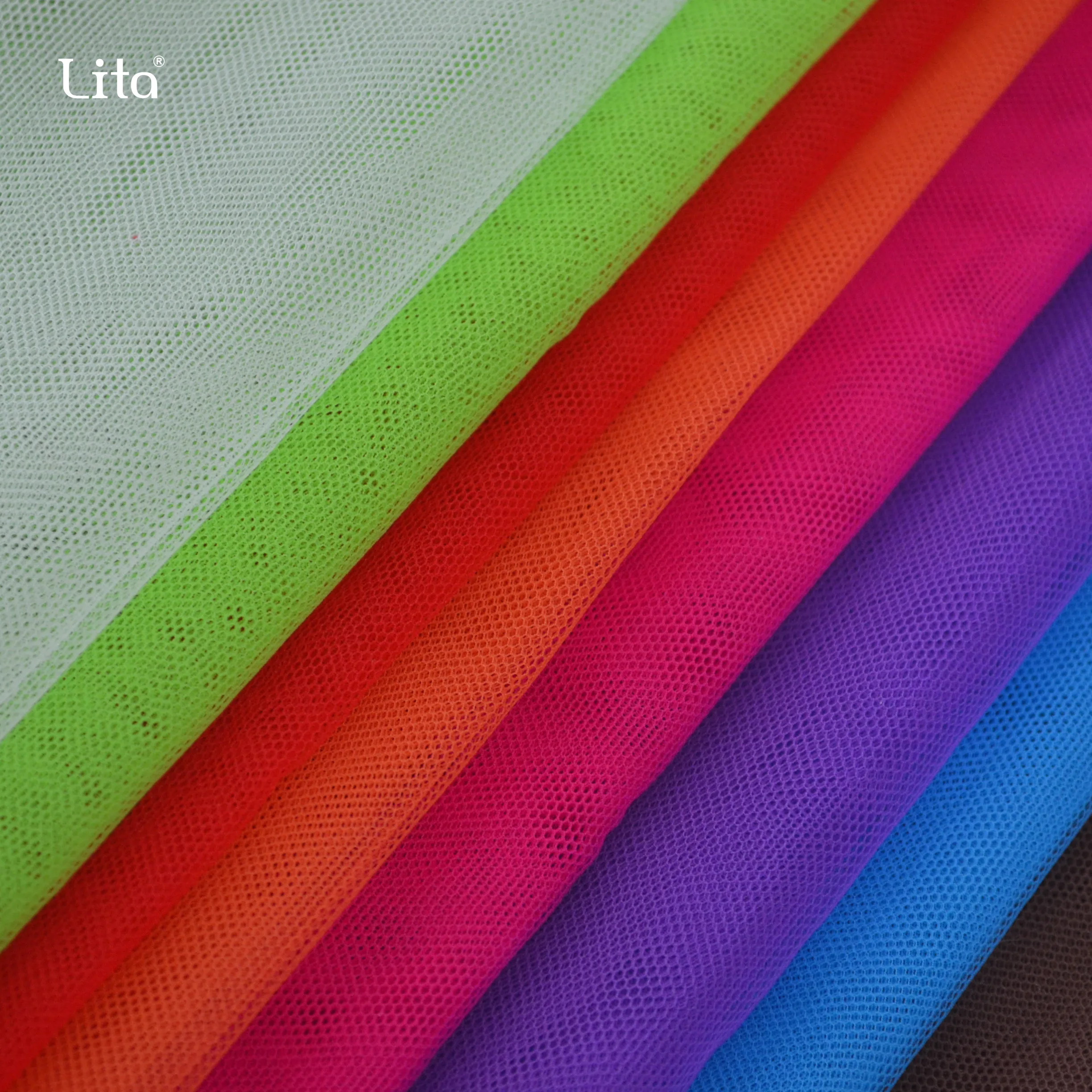 Полиэстер Жесткий Тюль Чистая ткань 6420 6430