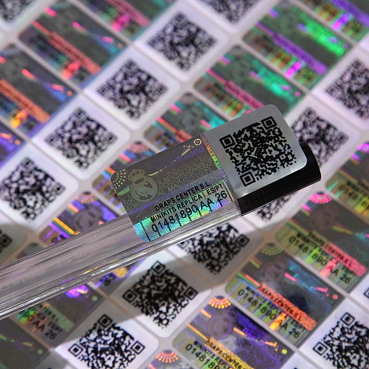 Custom Hologram Serial Number Stickers 3D Hologram QR Code Stickers Manufacture