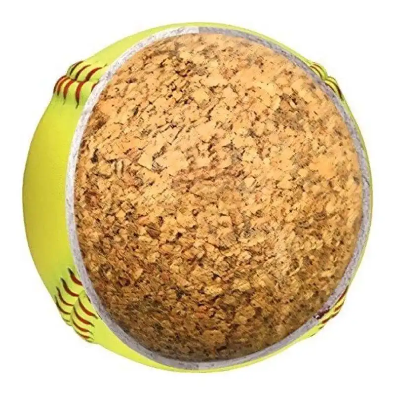 ActEarlier In Stock Softball Balls 12 inch Yellow PVC Leather Softball ball for Promotion