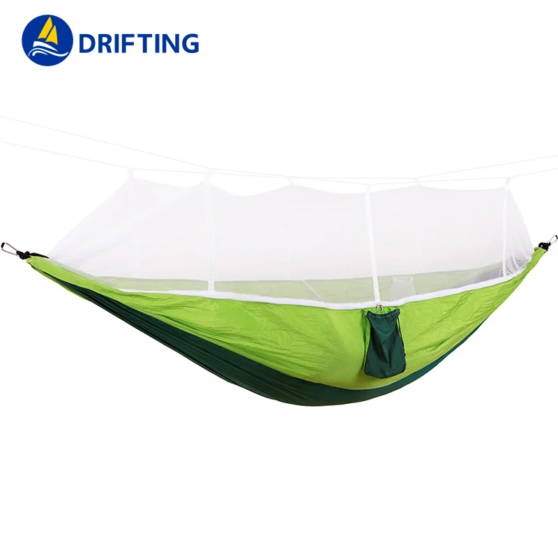 Портативный складной гамак с москитной сеткой, Уличное оборудование для кемпинга на природе, ультралегкий инструмент для кемпинга, охоты, трекинга, дорожные аксессуары